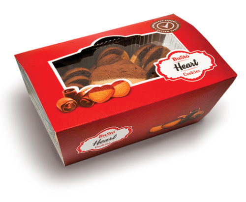 BUSTO COOKIES HEART 300 g