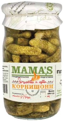 Picture of Mama's Gherkins 720 mL HOT